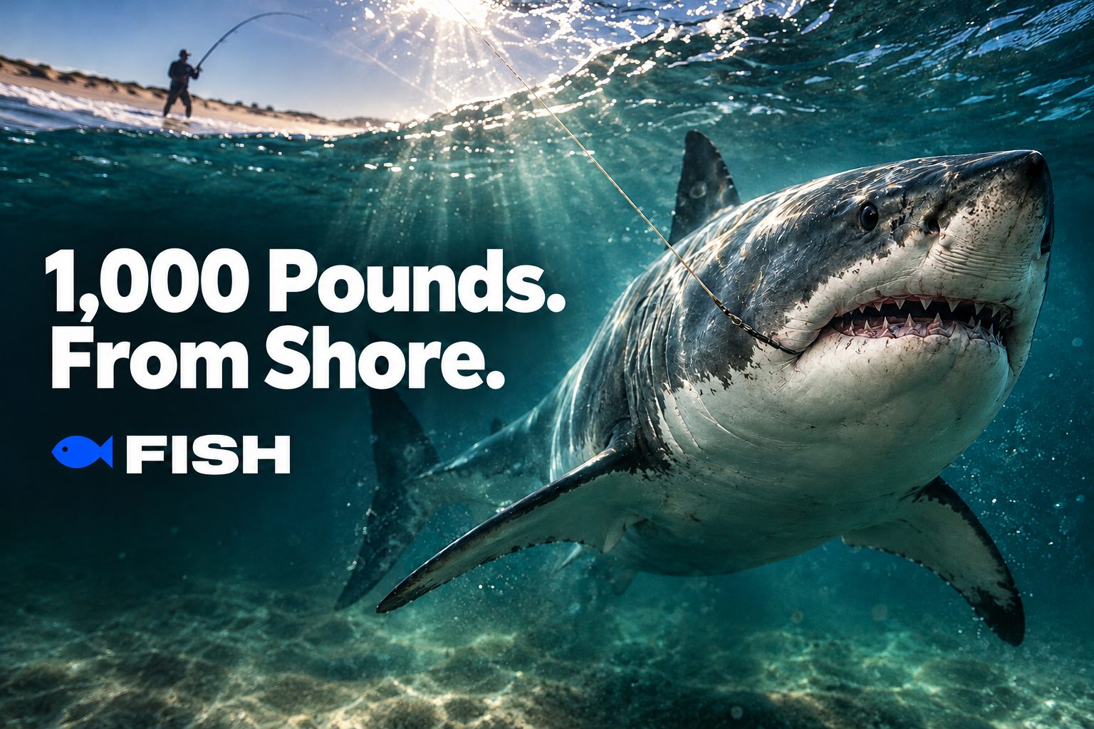 Anglers Reel In a 1,000-Pound Great White Shark Off Pensacola Beach